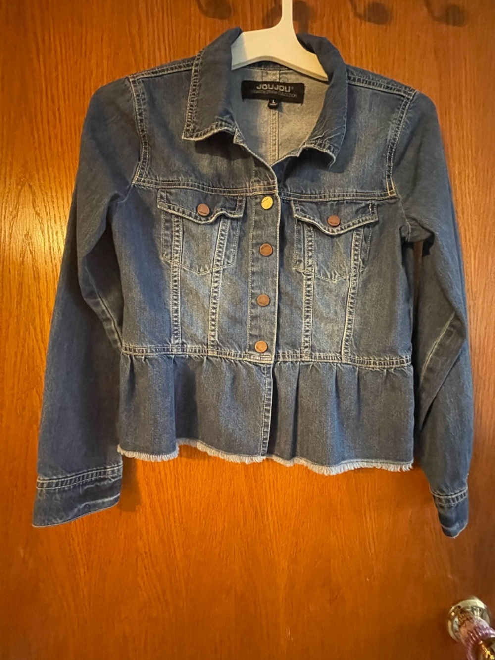 JouJou Denim Jacket Big Girls’ Size Large In Good Condition